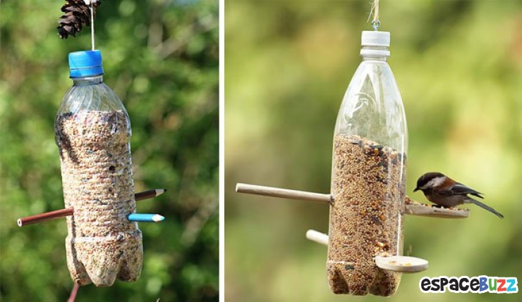 Illustration de l'article : 14 idées déco à base de bouteilles en plastique