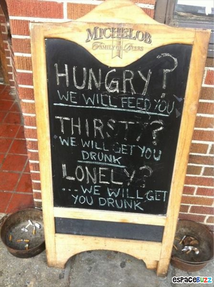 Illustration de l'article : 12 pancartes de bar originales et dr&ocirc;les