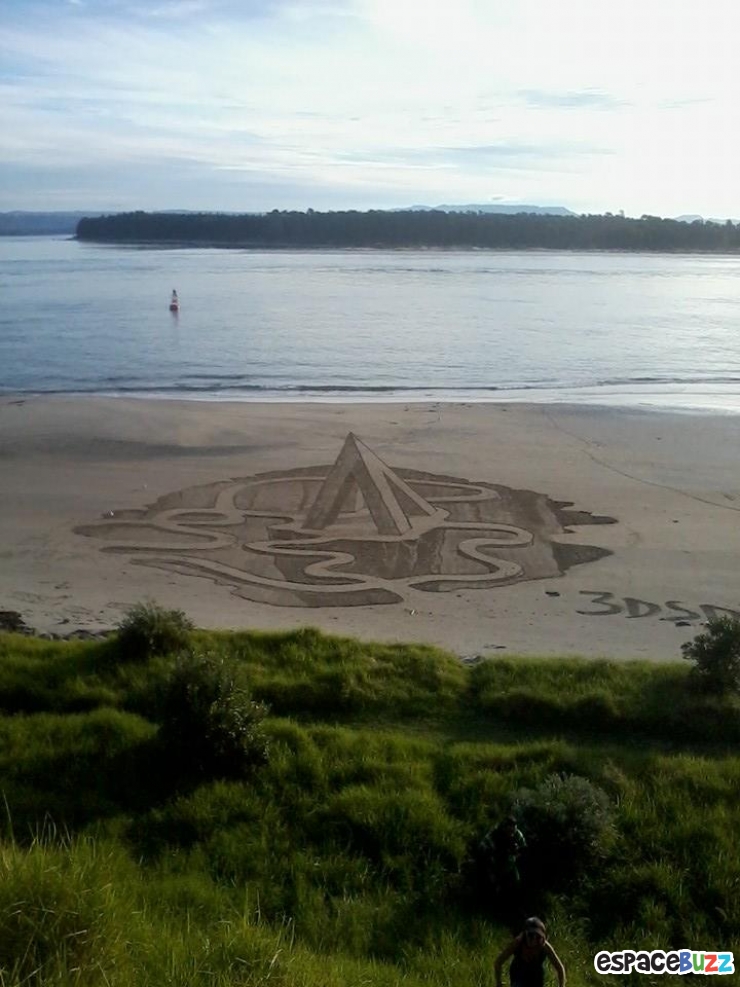 Illustration de l'article : 10 magnifiques dessins 3D créés sur du sable et réalisés par Jamie Harkins
