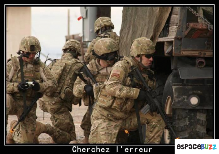 Illustration de l'article : Trouvez l'erreur: Les militaires!
