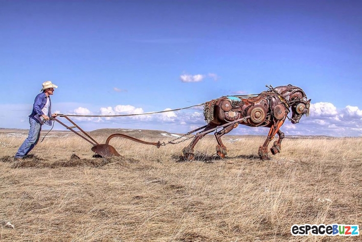 Illustration de l'article : Top 10 des meilleures sculptures en ferraille de John Lopez.