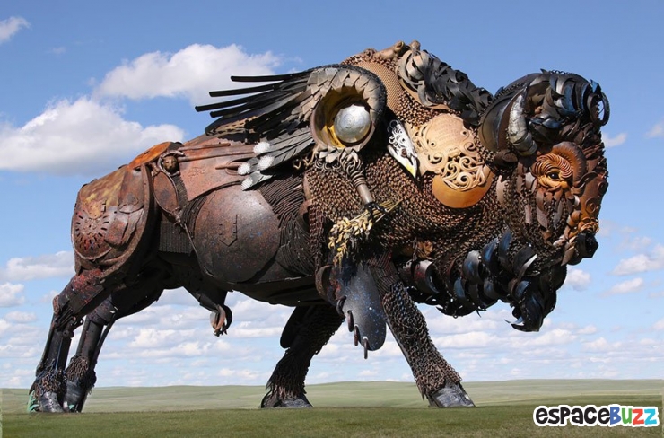 Illustration de l'article : Top 10 des meilleures sculptures en ferraille de John Lopez.