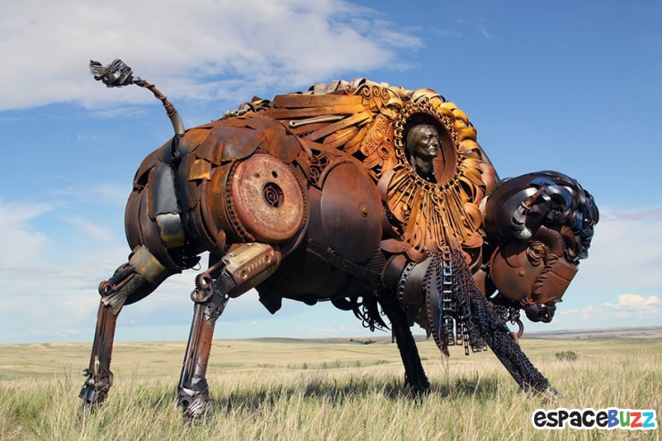 Illustration de l'article : Top 10 des meilleures sculptures en ferraille de John Lopez.