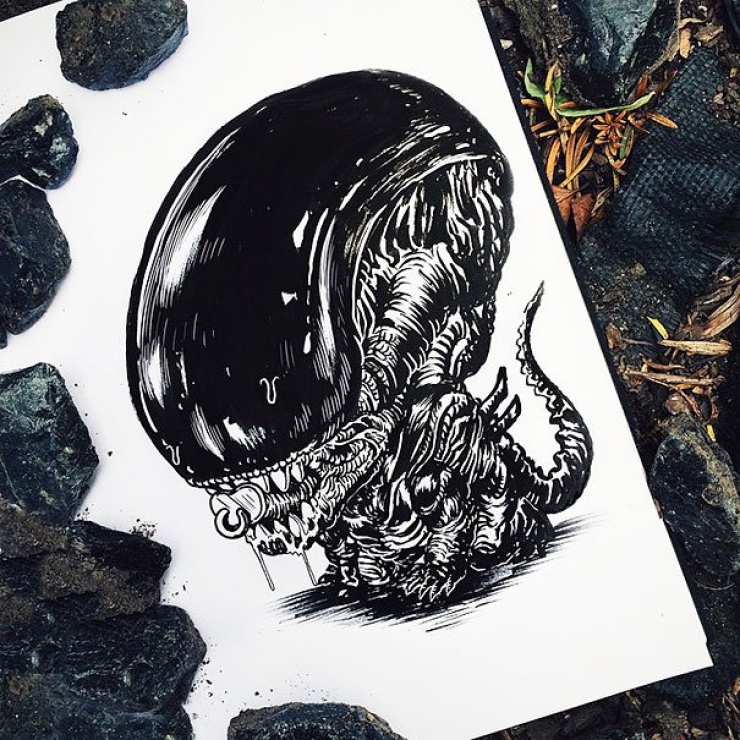 Illustration de l'article : 27 surprenants dessins de b&eacute;b&eacute;s monstres