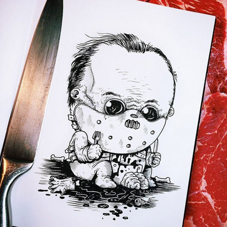 Illustration de l'article : 27 surprenants dessins de b&eacute;b&eacute;s monstres