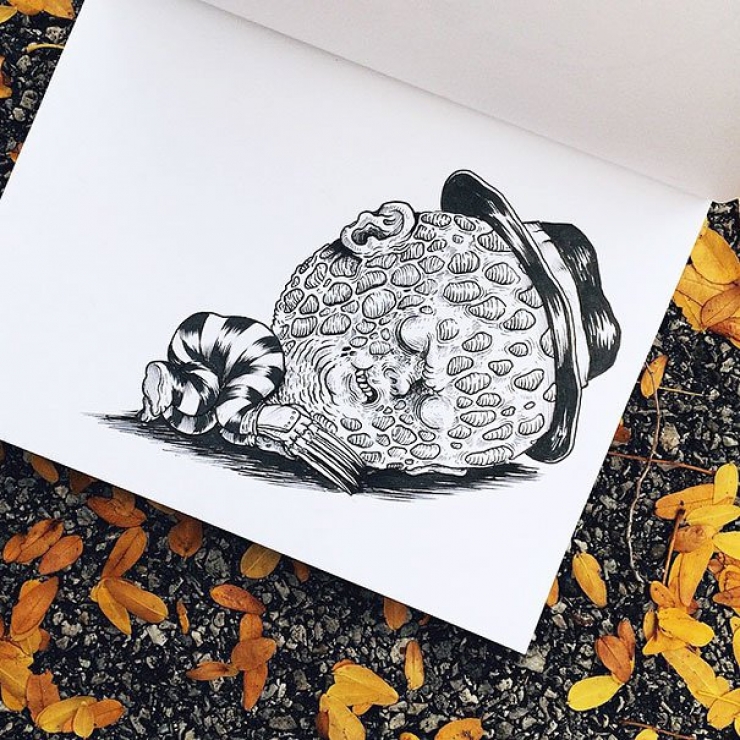 Illustration de l'article : 27 surprenants dessins de b&eacute;b&eacute;s monstres