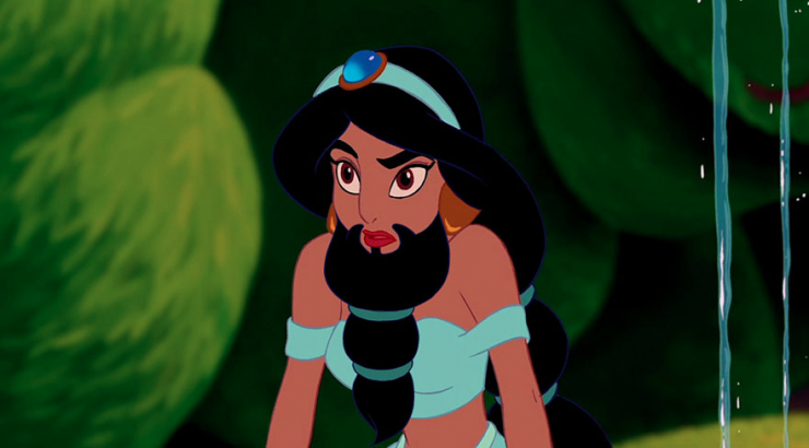 Illustration de l'article : 8 héroïnes Disney barbues !