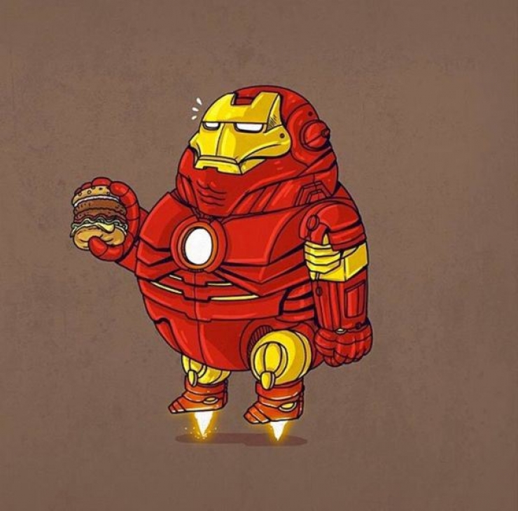 Illustration de l'article : Quand la Malbouffe frappe nos h&eacute;ros de dessins anim&eacute;s, c'est tout votre enfance qui en prend un coup!