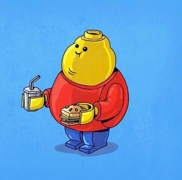 Illustration de l'article : Quand la Malbouffe frappe nos h&eacute;ros de dessins anim&eacute;s, c'est tout votre enfance qui en prend un coup!