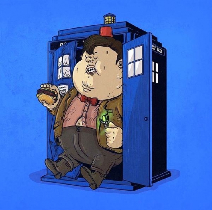 Illustration de l'article : Quand la Malbouffe frappe nos h&eacute;ros de dessins anim&eacute;s, c'est tout votre enfance qui en prend un coup!