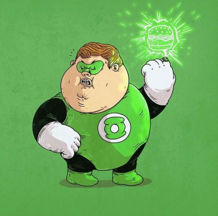 Illustration de l'article : Quand la Malbouffe frappe nos h&eacute;ros de dessins anim&eacute;s, c'est tout votre enfance qui en prend un coup!