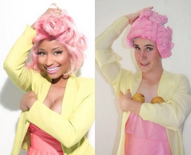 Illustration de l'article : Il tape la honte à des célébrités féminines en les imitant à la perfection!