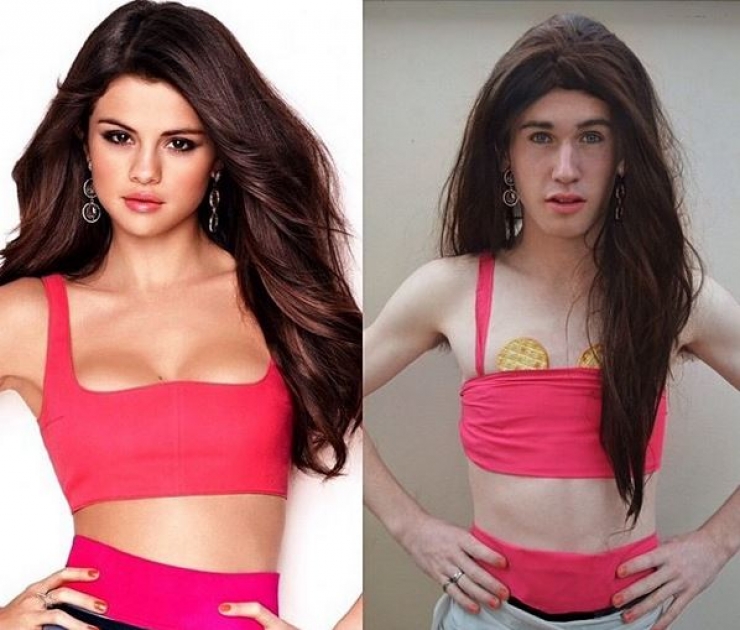 Illustration de l'article : Il tape la honte à des célébrités féminines en les imitant à la perfection!