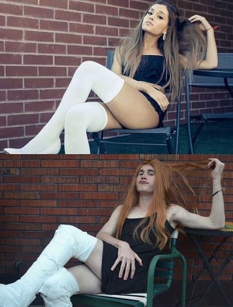 Illustration de l'article : Il tape la honte à des célébrités féminines en les imitant à la perfection!