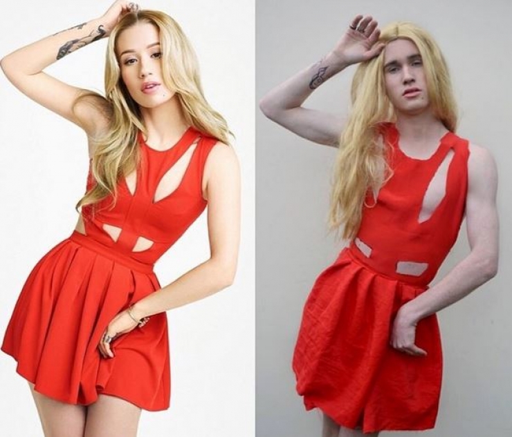 Illustration de l'article : Il tape la honte à des célébrités féminines en les imitant à la perfection!