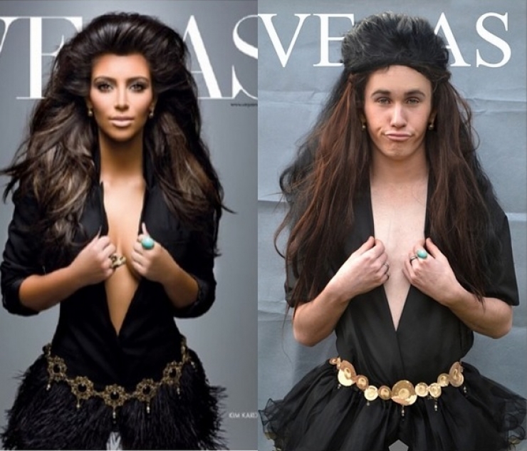 Illustration de l'article : Il tape la honte à des célébrités féminines en les imitant à la perfection!