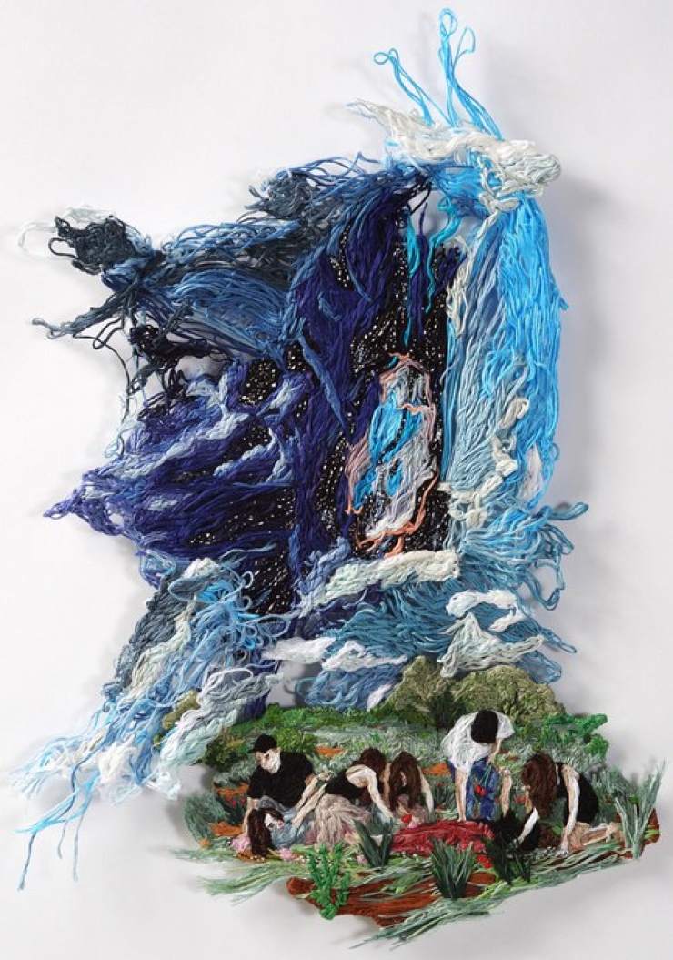 Illustration de l'article : Cette artiste "peint" en brodant : découvrez 9 de ses plus belles créations