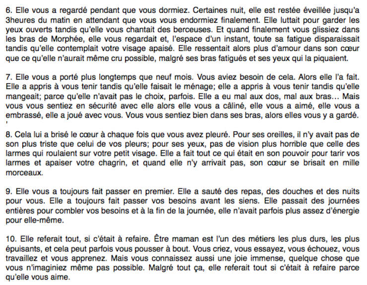 Illustration de l'article : Les 10 choses que votre maman n'a jamais voulu avouer... Emouvant mais magnifique !