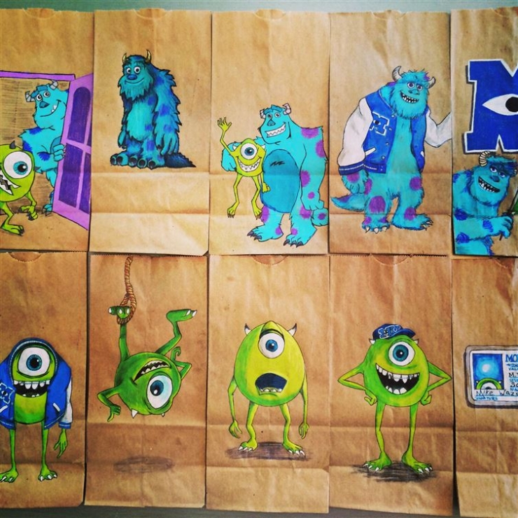 Illustration de l'article : Les sacs repas préparés par cette talentueuse maman sont coolissimes ! Voici 14 d'entre eux