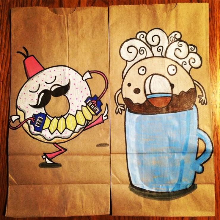 Illustration de l'article : Les sacs repas préparés par cette talentueuse maman sont coolissimes ! Voici 14 d'entre eux