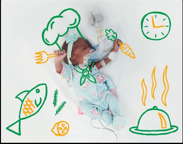 Illustration de l'article : Cette infirmière en néonatologie réalise de superbes illustrations dont les vedettes sont ses petits patients