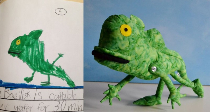 Illustration de l'article : Tout simplement géniale, cette artiste qui fabrique des peluches à partir de dessins d'enfants