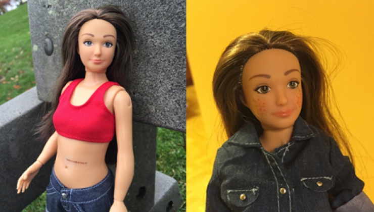 Illustration de l'article : Ce papa ne voulait pas acheter une barbie trop conventionnelle à son enfant! Il a imaginé un concept beaucoup plus proche de la réalité!