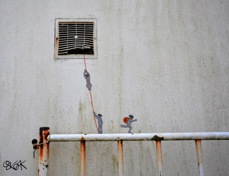 Illustration de l'article : 13 superbes oeuvres de street-art signées Oak Oak