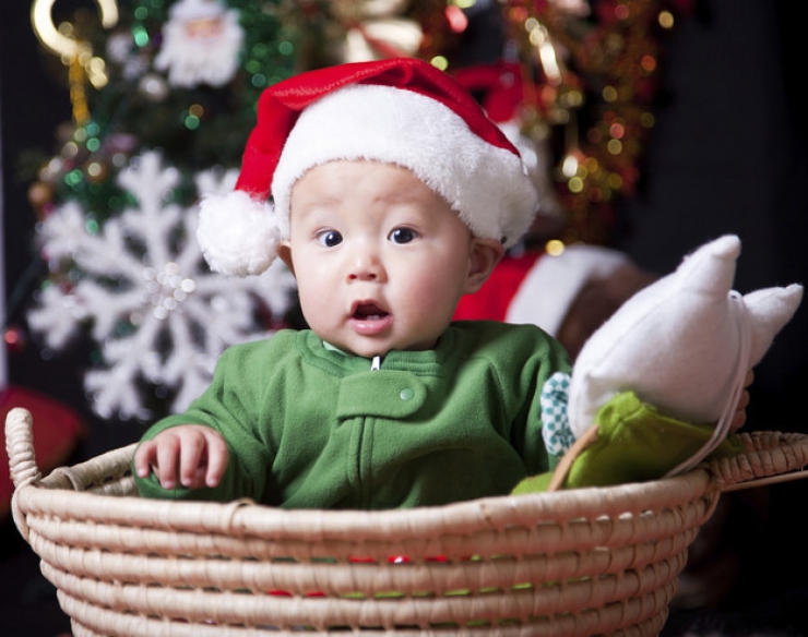 Illustration de l'article : Noël arrive à grands pas, l'occasion de découvrir ces 29 bébés parfaitement dans l'esprit de cette fête!