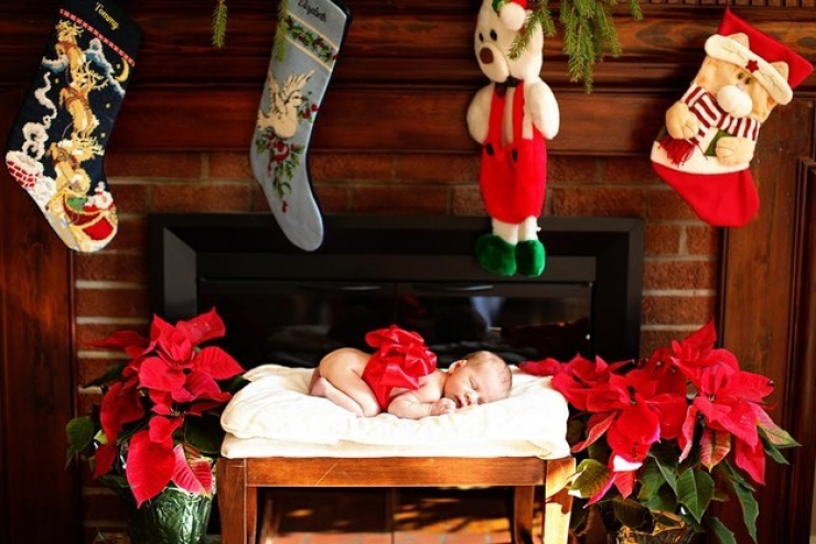Illustration de l'article : Noël arrive à grands pas, l'occasion de découvrir ces 29 bébés parfaitement dans l'esprit de cette fête!
