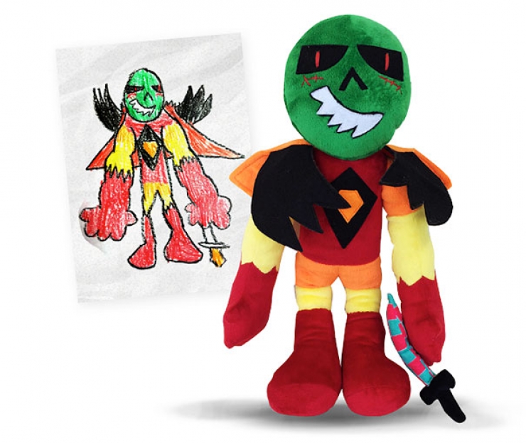Illustration de l'article : Créer des peluches à partir de dessins d'enfants : l'idée fait son chemin