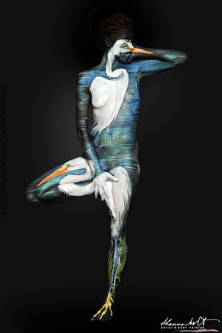 Illustration de l'article : Body-painting : d&eacute;couvrez le somptueux travail de Shannon Holt