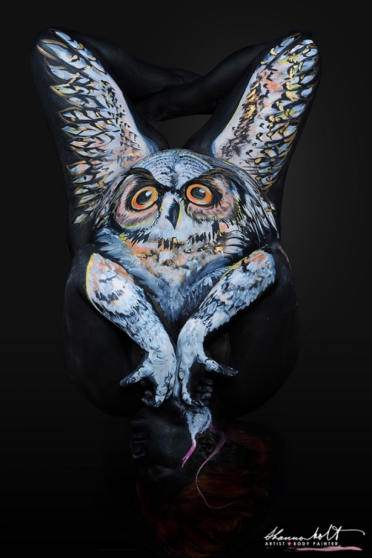 Illustration de l'article : Body-painting : d&eacute;couvrez le somptueux travail de Shannon Holt