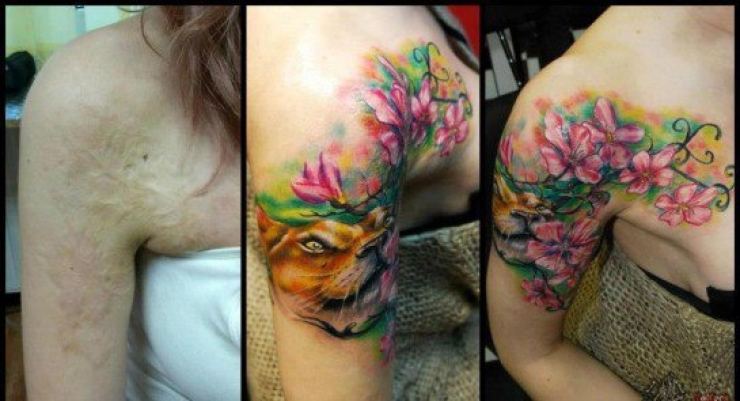 Illustration de l'article : 16 tatouages masquant les blessures du passé