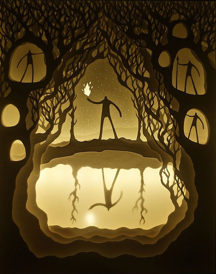 Illustration de l'article : L'univers féérique des tableaux de papiers superposés par Hari & Deepti en 9 images