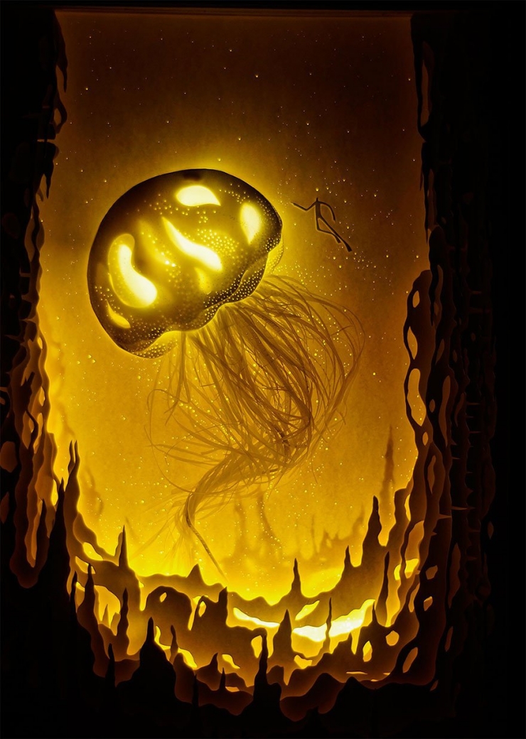 Illustration de l'article : L'univers féérique des tableaux de papiers superposés par Hari & Deepti en 9 images
