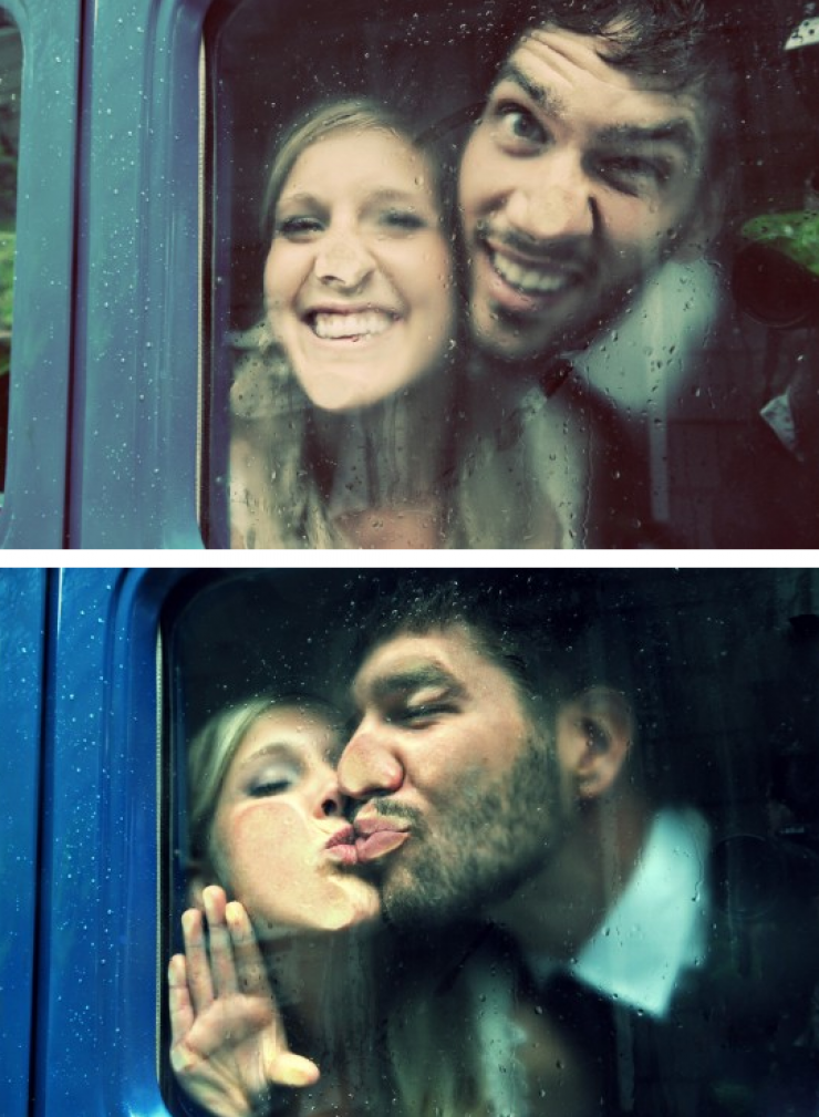 Illustration de l'article : Toute la magie des mariages sous la pluie à travers 24 clichés magnifiques!