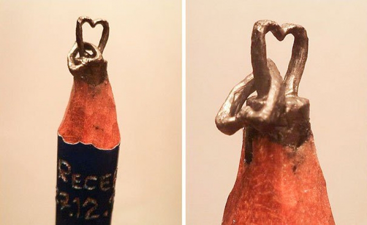 Illustration de l'article : Cet artiste sculpte de mines de crayon. Découvrez 10 de ses incroyables minuscules créations