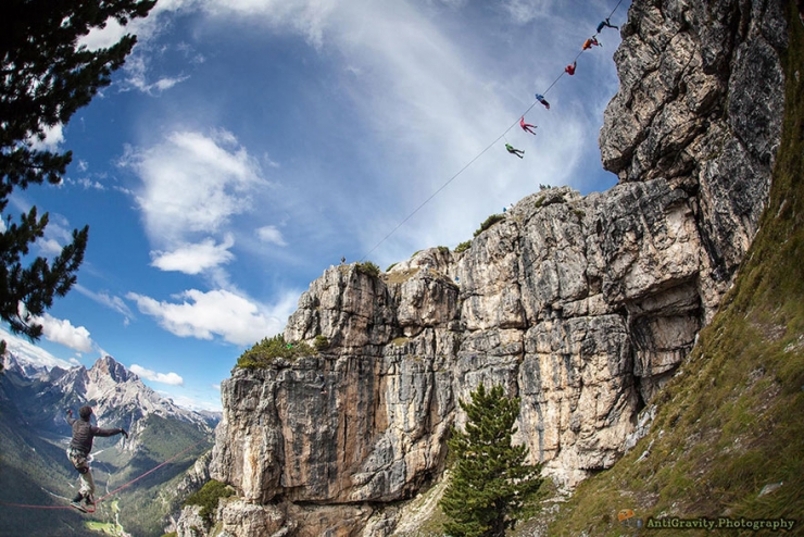 Illustration de l'article : Highline Reunion de Monte Piana : le rendez-vous des casse-cous qui n'ont pas le vertige