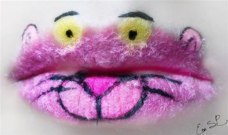 Illustration de l'article : 14 dessins sur lèvres façon Halloween par Eva Senín Pernas