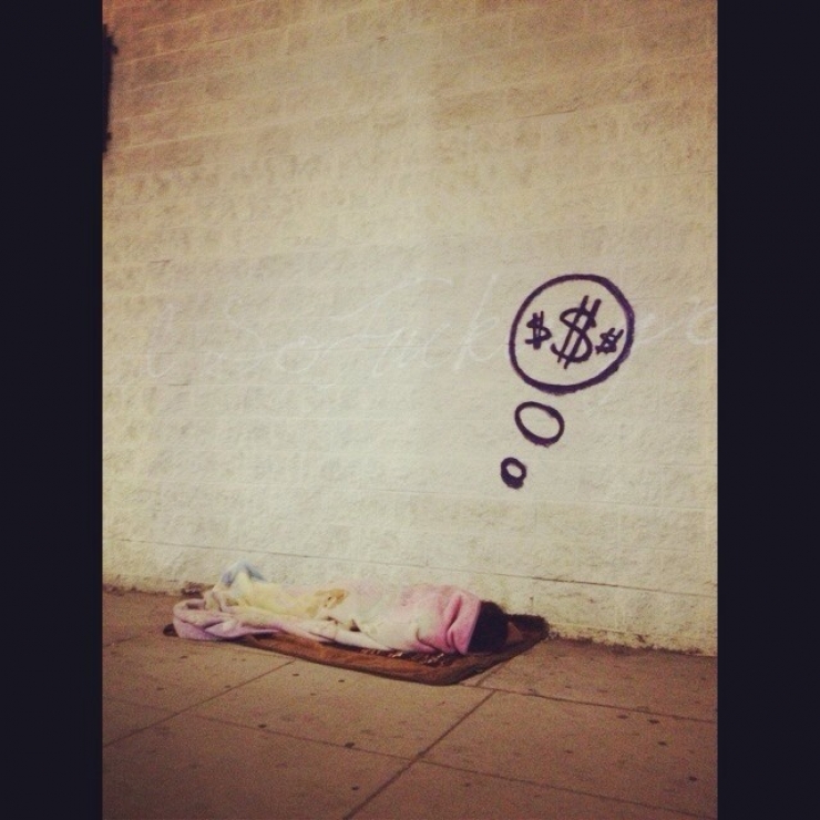 Illustration de l'article : 10 dessins pour sans-abris par le street-artist Skid Robot