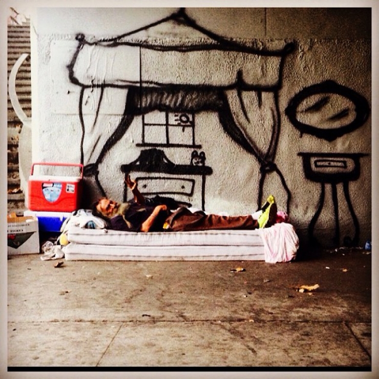 Illustration de l'article : 10 dessins pour sans-abris par le street-artist Skid Robot