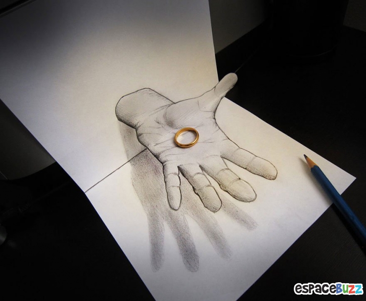 26 dessins  au crayon en 3D    couper le souffle