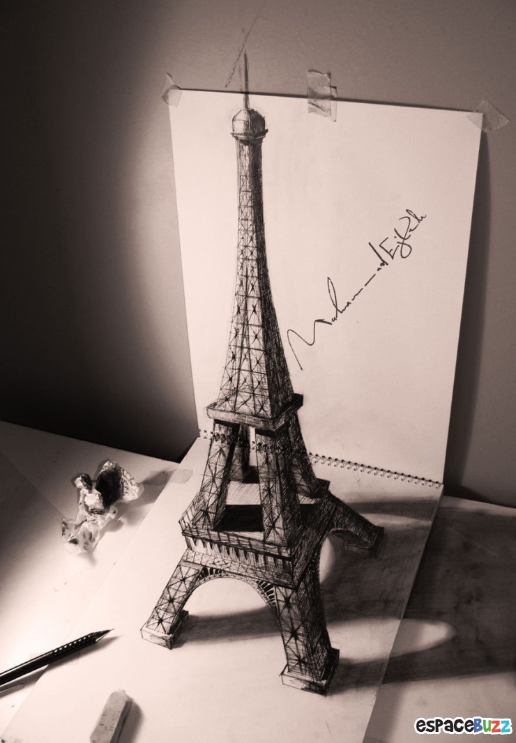 26 Dessins Au Crayon En 3d A Couper Le Souffle