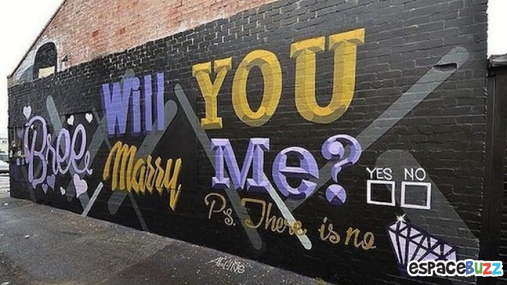 Illustration de l'article : Une demande en mariage en mode street art