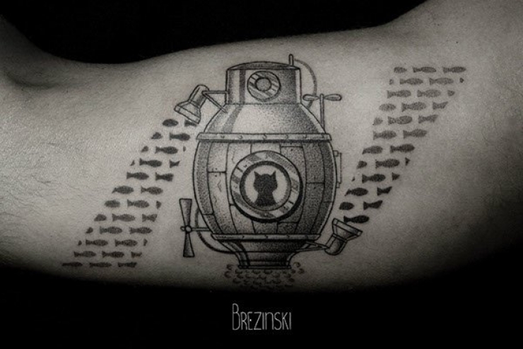 Illustration de l'article : 11 superbes "dot tattoos" signés Ilya Brezinski