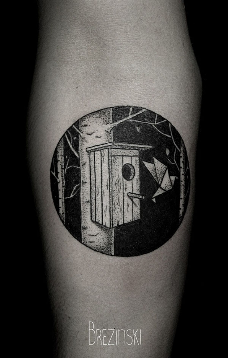 Illustration de l'article : 11 superbes "dot tattoos" signés Ilya Brezinski