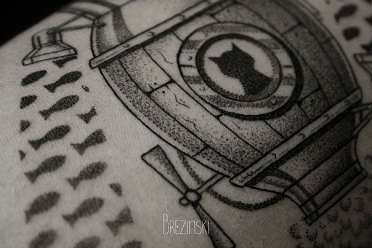 Illustration de l'article : 11 superbes "dot tattoos" signés Ilya Brezinski
