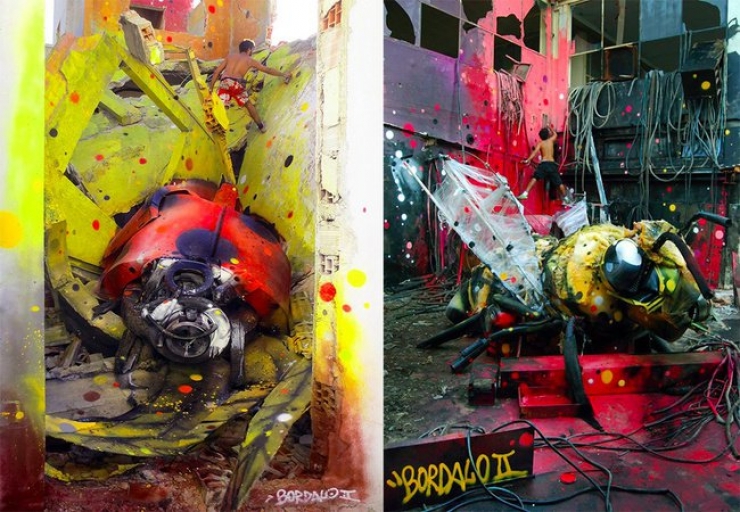 Illustration de l'article : Avec Bordalo II, le street-art prend une toute autre dimension. La preuve en 10 photos