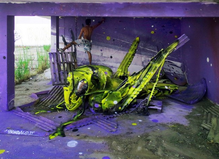 Illustration de l'article : Avec Bordalo II, le street-art prend une toute autre dimension. La preuve en 10 photos